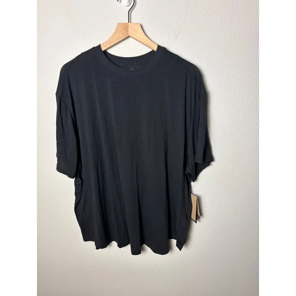 ☀️Nike Womens Training T-Shirt Black Loose Fit Plus Size 2X FN2816-010 NEW
